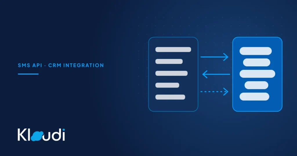 Abstract illustration: two connected systems exchanging messages in both directions